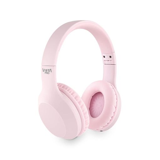 Auriculares Cascos De Diadema Inalambricos Way 2 Rosas Bluetooth