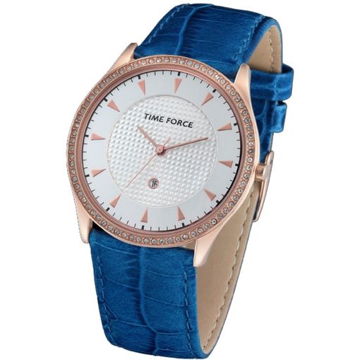 Reloj De Pulsera Casio Analógico Para Hombre Color Azul Correa Piel De Vaca  con Ofertas en Carrefour