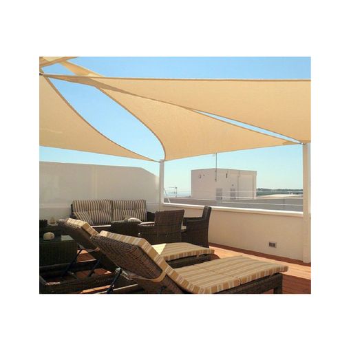 Toldo vela triangular 3,6x3,6 m - Granate - THE SECRET HOME