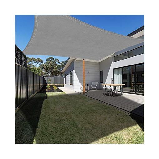 Toldos Impermeables Exterior 1.8 x 2.4 m Impermeable Protección UV Toldo  Vela de Sombra Jardín con Ojales y Cuerdas de fijación para Patio Jardín  Balcón, Gris Claro: : Jardín