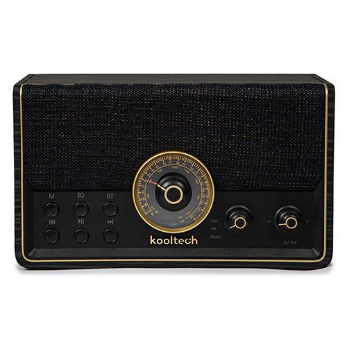 Radio Bluetooth Vintage Negro Kooltech