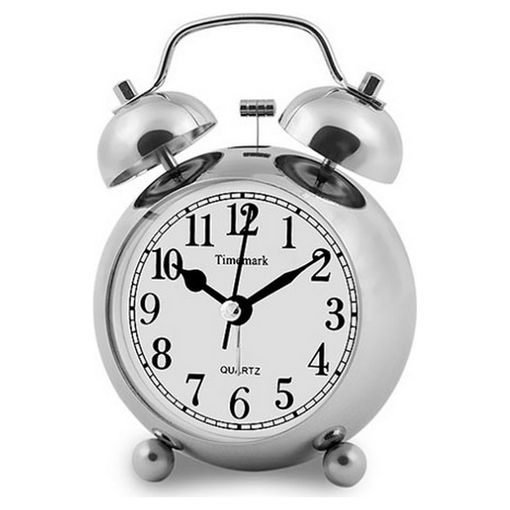 Reloj-despertador Analógico Timemark Plateado (9 X 13,5 X 5,5 Cm) con  Ofertas en Carrefour