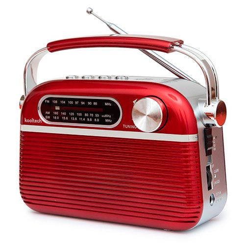 Radio Bluetooth Vintage Rojo Kooltech con Ofertas en Carrefour