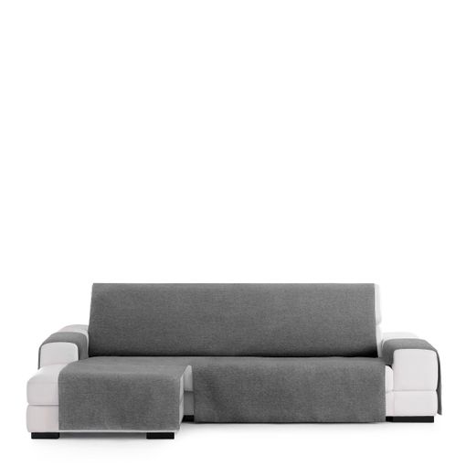 Cubre Sofá Protector Antimanchas Acabado Aterciopelado Turin Gris Chaise  Longue Izquierdo Extra 290 Cm con Ofertas en Carrefour