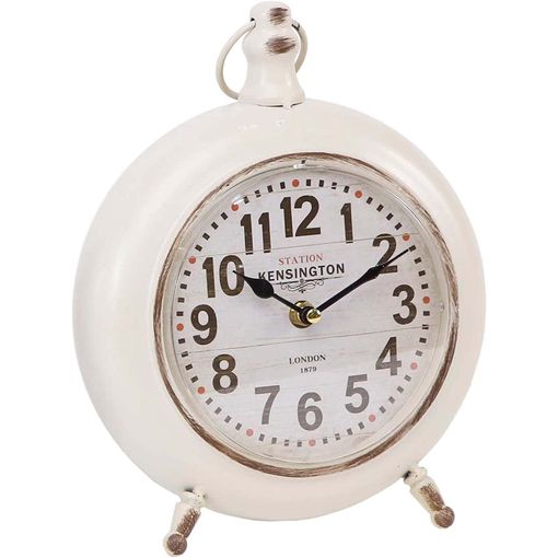 Reloj de mesa vintage - Blanco Crema