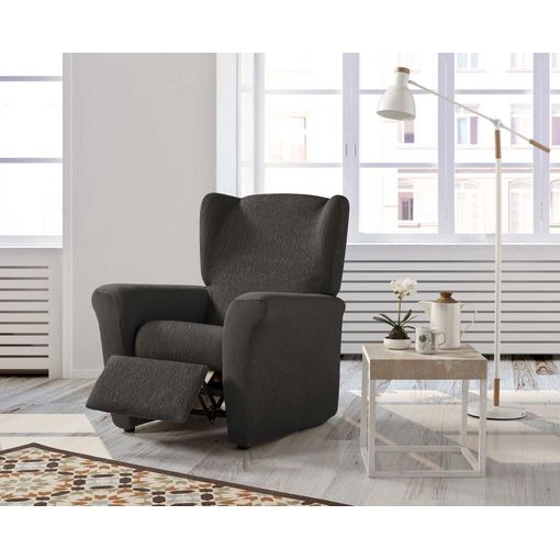 Funda De Sillon Relax Elástica Adaptable Alba, 1 Plaza - 70 - 110 Cm. Gris  Estoralis con Ofertas en Carrefour