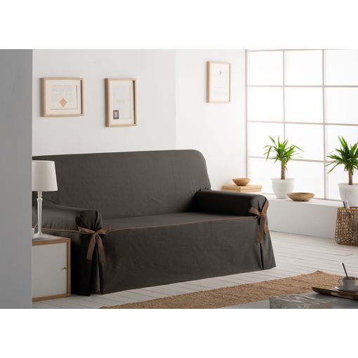 Funda Sofa Lazos ESTORALIS Lazos Beret Beis (4 Plazas - Poliester