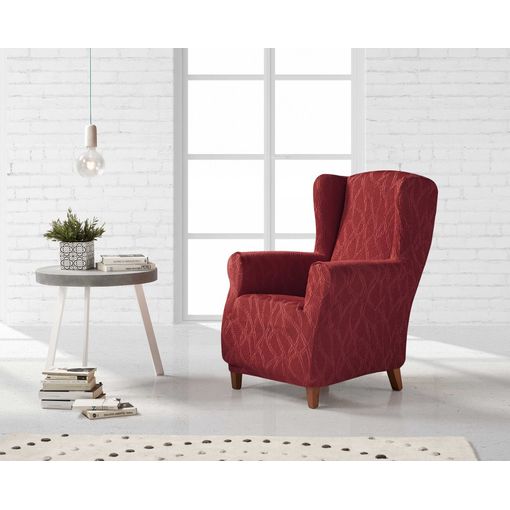 Funda De Sillon Orejero Elástica Adaptable Alba, 1 Plaza - 70 - 110 Cm.  Marron Estoralis con Ofertas en Carrefour