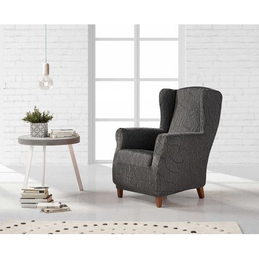 Funda De Sillon Orejero Elástica Adaptable Alexia, 1 Plaza - 70 - 110 Cm.  Gris Estoralis con Ofertas en Carrefour