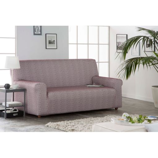 Funda De Sofa Elástica Adaptable Alba, 2 Plazas - 140 - 170 Cm. Rojo  Estoralis con Ofertas en Carrefour