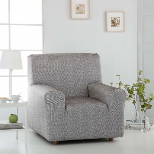 Funda De Sillón Sofá Elástica Adaptable Milan 1 Plaza Eiffel Textile 70 -  110 Cm Marfil con Ofertas en Carrefour