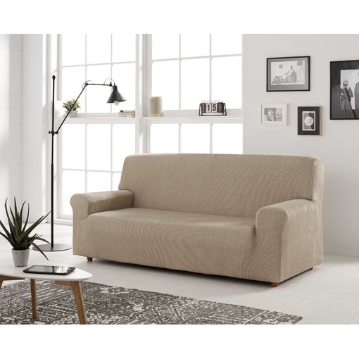 Funda De Sofa Elástica Adaptable Berta, 2 Plazas - 140 - 170 Cm. Lino  Estoralis con Ofertas en Carrefour