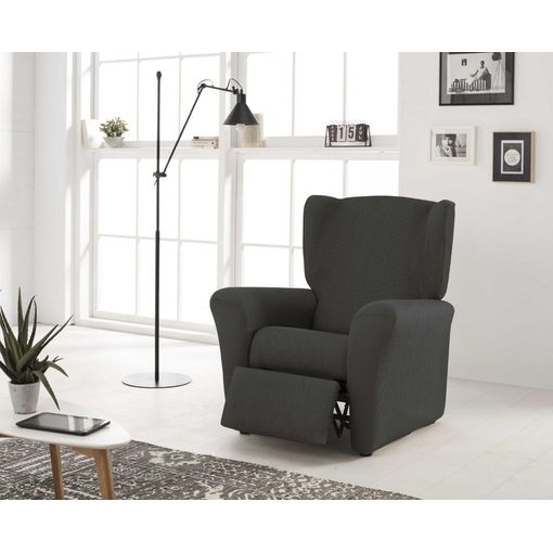 Funda De Sillon Orejero Elástica Adaptable Alexia, 1 Plaza - 70 - 110 Cm.  Gris Estoralis con Ofertas en Carrefour