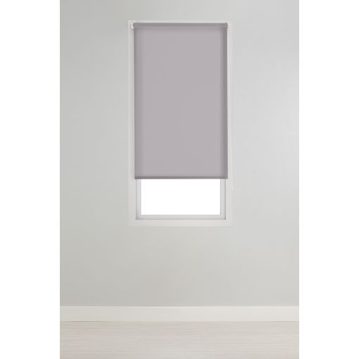 Estor traslúcido EasyFix, Estores enrollables de instalación sin taladrar  Gris, 150 x 180 cm