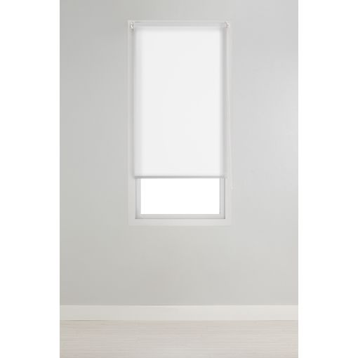 Cortina enrollable para Ventana - 100 x 150 cm - Protector solar y de Luz -  Opaca - Dar Sombra - No necesita taladrar - Blanco [en.casa]®