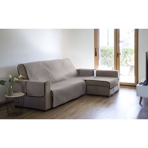 Protector cubre sofá chaiselongue derecho 290 beige ROYALE