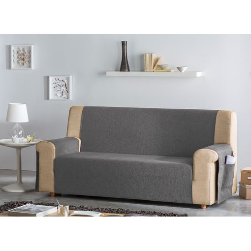 Funda De Sillon Orejero Elástica Adaptable Alexia, 1 Plaza - 70 - 110 Cm.  Gris Estoralis con Ofertas en Carrefour