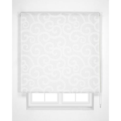 Estor Enrollable Transucido Ornella, 130 X 250 Cm. Blanco Estoralis
