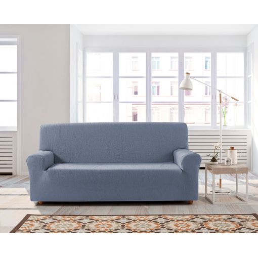 Funda De Sofa Elástica Adaptable Berta, 3 Plazas - 180 - 200 Cm. Teja  Estoralis con Ofertas en Carrefour