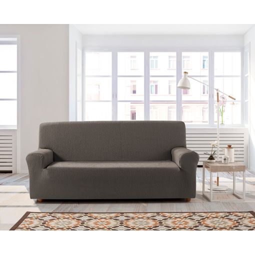 Funda De Sofa Clic Clac Elástica Adaptable Beta, Clic-clac 3 Plazas - 180 -  200 Cm. Tabaco Estoralis con Ofertas en Carrefour