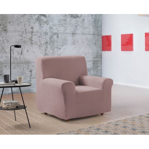 Funda De Sofa Bielastica Adaptable Z51, 1 Plaza - 80 - 110 Cm. Rosa  Estoralis con Ofertas en Carrefour
