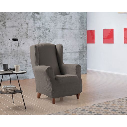 Funda De Sillon Orejero Bielastica Adaptable Z51, 1 Plaza - 70 - 110 Cm.  Tabaco Estoralis con Ofertas en Carrefour