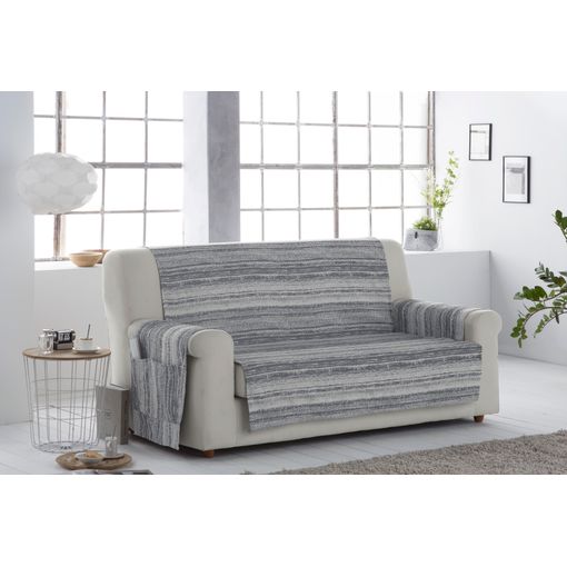 Funda De Sofá Practica, Salva Sofa Jana, 3 Plazas 150 X 220 Cm. Gris  Estoralis con Ofertas en Carrefour