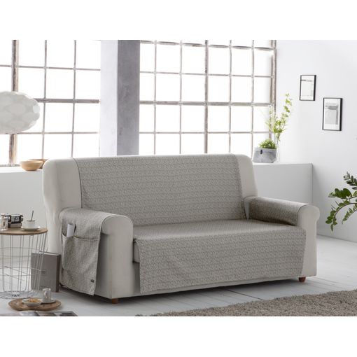 Funda De Sofá Practica, Salva Sofa Luna, 3 Plazas 150 X 220 Cm. Marron  Estoralis con Ofertas en Carrefour