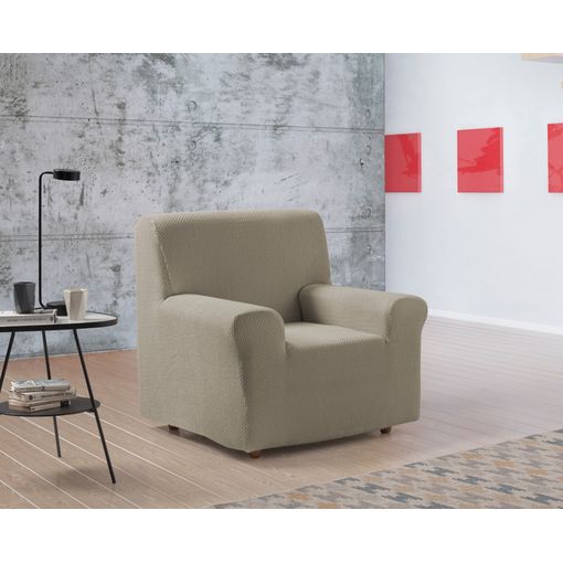 Funda De Sofa Elástica Adaptable Berta, 2 Plazas - 140 - 170 Cm. Marfil  Estoralis con Ofertas en Carrefour