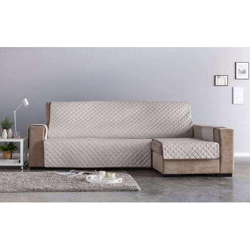 Protector cubre sofá chaiselongue derecho 290 beige BRISA