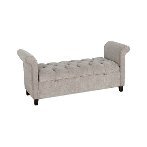 Taburete Con Almacenaje Terciopelo Gris Claro 45x45x49 Cm Vidaxl con  Ofertas en Carrefour