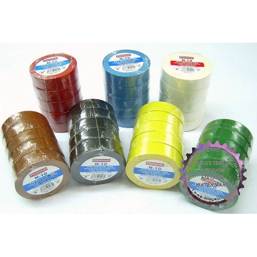 Pack 6 cintas aislantes con 6 colores 15mm 10 m