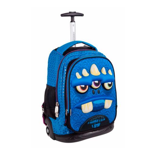 Mochila Escolar Infantil Con Ruedas Chenson Con Dibujo De Monster con Ofertas en Carrefour | Ofertas Carrefour Online