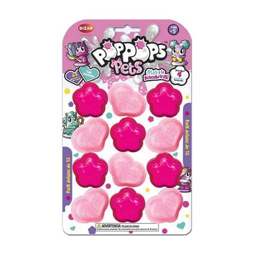 Bizak Pop Pops Pets Mini Pack Of 3 Pink