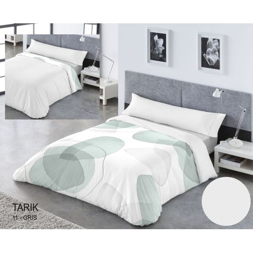 Juego 3 Piezas Funda Nórdica M/tarik 135x200cm Gris con Ofertas en Carrefour