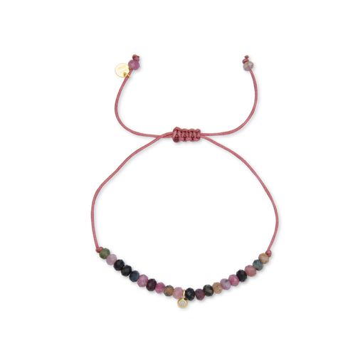 Pulsera Luxenter Kasai De Plata De Ley 925 Y Cristal Multicolor Acabado En Baño De Oro Amarillo De 18 Quilates