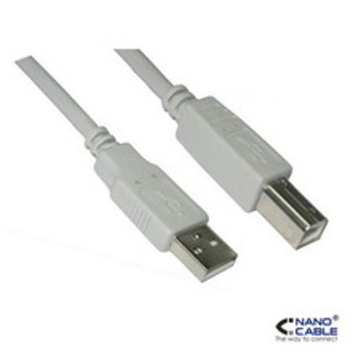 Cable USB 2.0 impresora, tipo A Macho a tipo B Macho, 1.0 metros