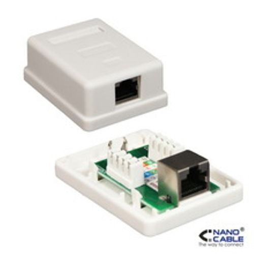 ROSETA SUPERFICIE RJ45 2 TOMA CAT.6 FTP BLANCO 10.21.1602