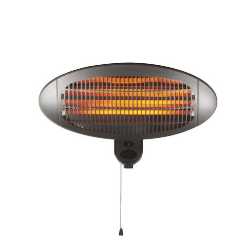 Calefactor de infrarrojos exterior (800 W, Negro)