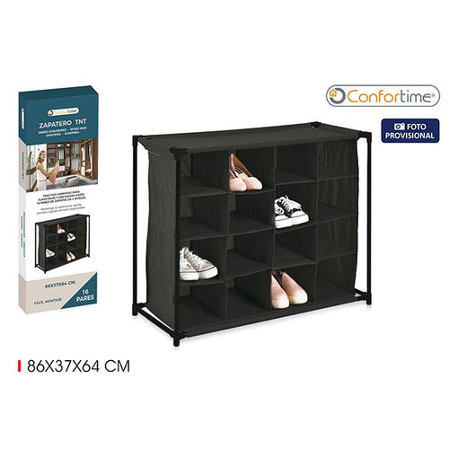 zapatero plegable tela tnt 61x30x90 cm.