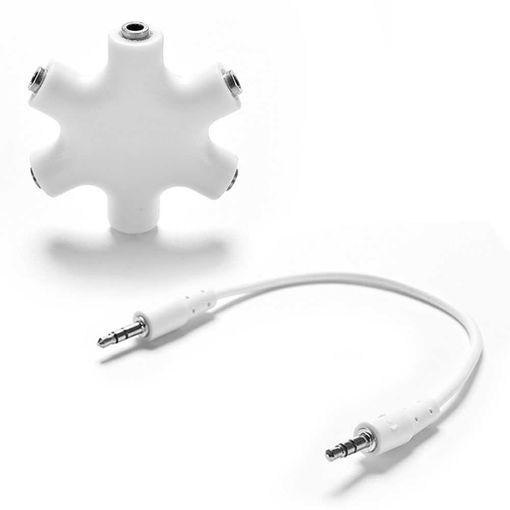 Cable De Audio Adaptador Para Coche Mp3 Macho Jack De 3,5mm Auxiliar 1m  Blanco con Ofertas en Carrefour