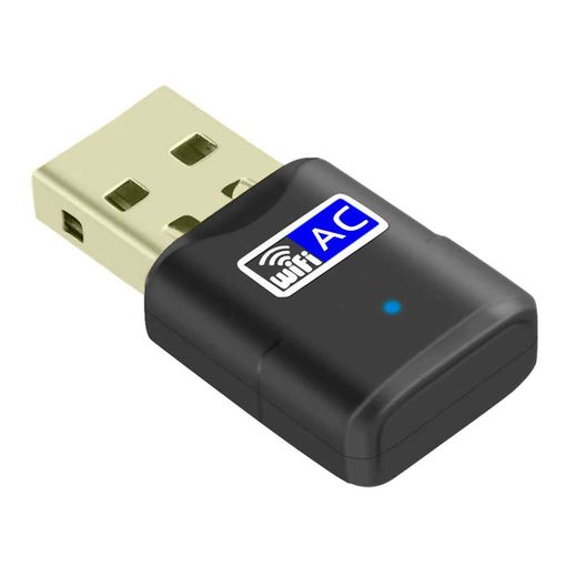Comprar Adaptador WiFi USB inalámbrico Dongle wi-fi de 600Mbps, tarjeta de  red para PC, wifi de doble banda, adaptador de 5 Ghz, receptor Lan USB  Ethernet