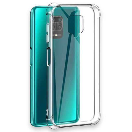 Funda para Xiaomi Mi Redmi Note 9s/Note 9 Pro/Note 9 MAX Clear TPU Cuatro  Esquinas Parachoques Proteger Cámara Cubierta Protectora Transparente Suave