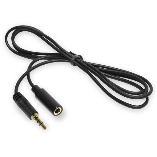 Cable Adaptador Jack 3,5 Mm Macho A Jack 3,5 Mm Hembra Para Auriculares  Negro con Ofertas en Carrefour