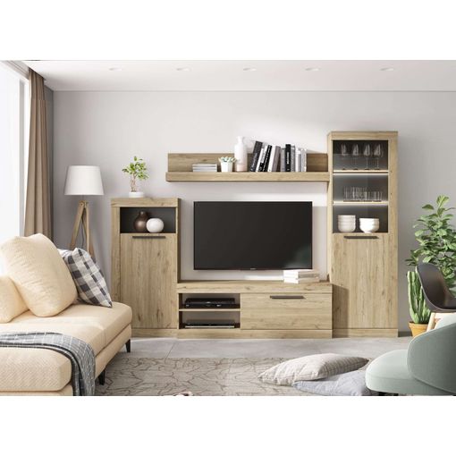 Mueble TV salón cocina 260x43cm diseño moderno More Report