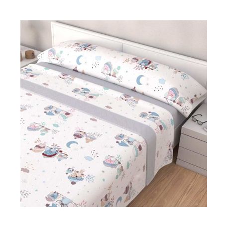 Juego De Sábanas Cuatro Piezas Coralina Rocket Cama 180 Cm Morado con  Ofertas en Carrefour