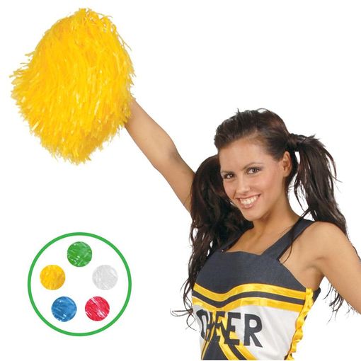 Comprar POMPON DE ANIMADORA COLORES Online - Tienda de disfraces online