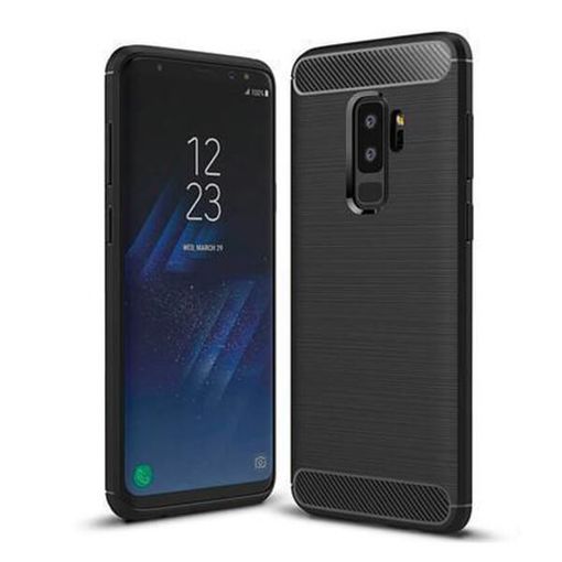 Funda Silicona Símil Fibra De Carbono Samsung Galaxy S9 Plus con Ofertas en Carrefour | Ofertas Carrefour