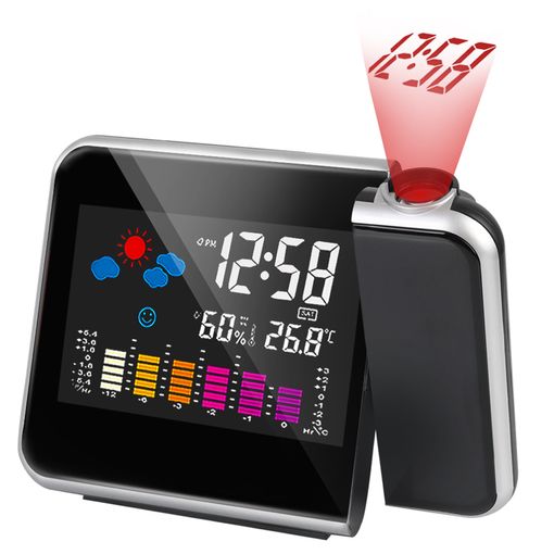Reloj Despertador Digital Con Proyector Led De La Hora En Pared O