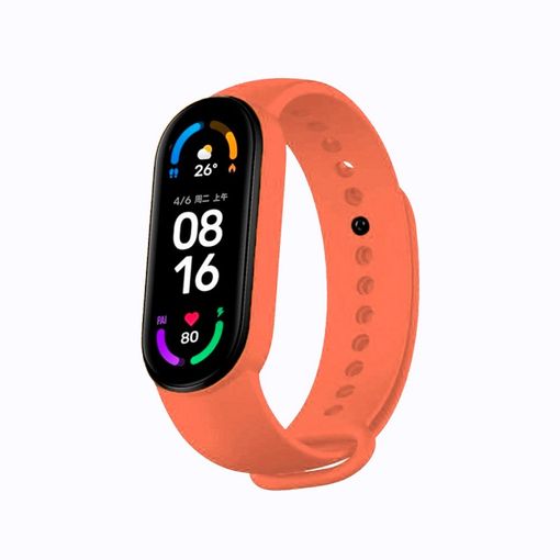 Correa De Silicona Para Xiaomi Mi Band 6 Naranja con Ofertas en Carrefour